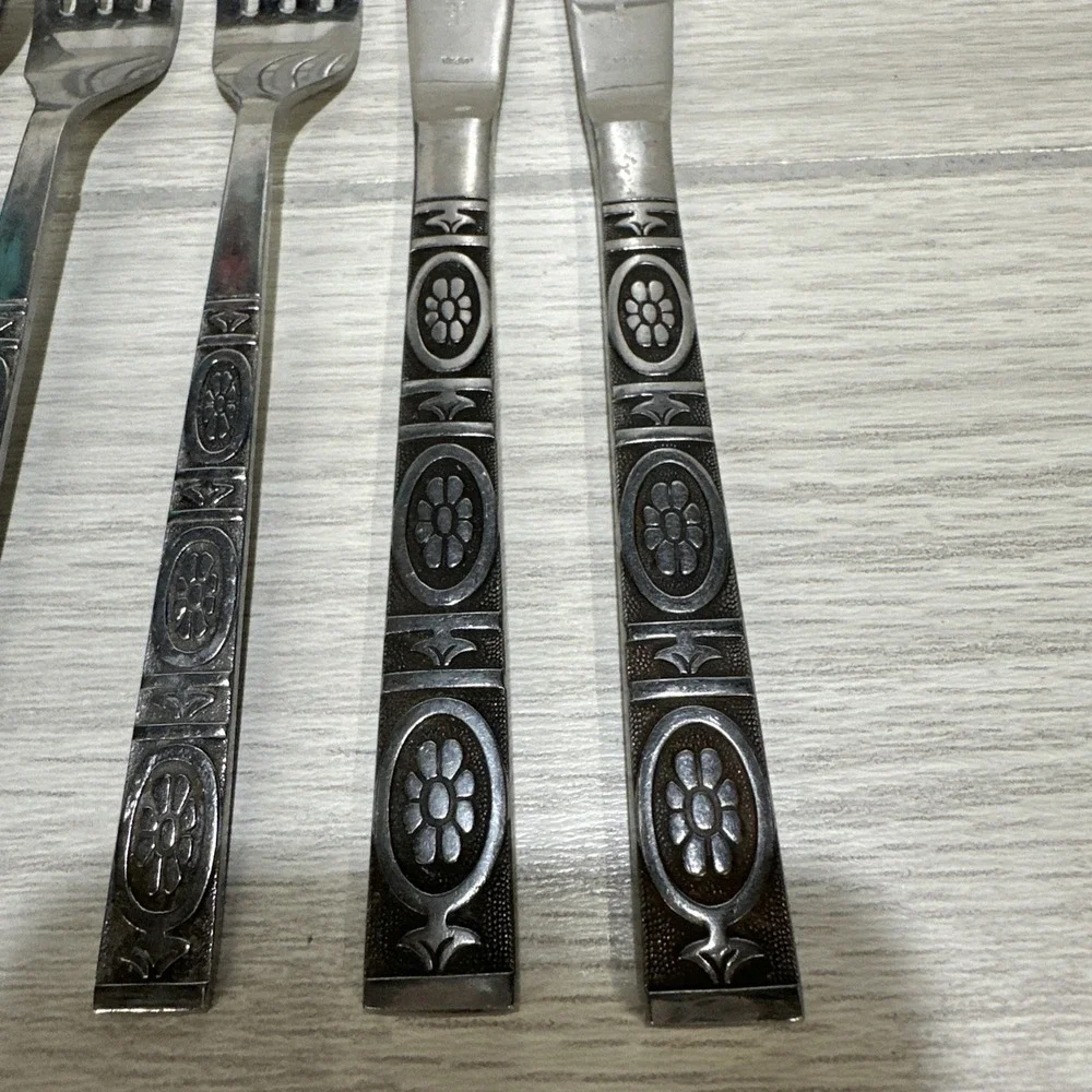 Ekco Eterna Trinidad Flatware‎ (Set of 5) Stainless Steel Japan Vintage